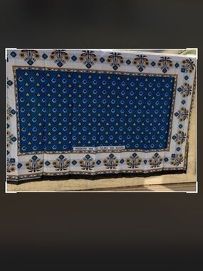NWT Tanzanian Single Piece Khanga 100% Lightweight Cotton Fabric Approx 60X42 In